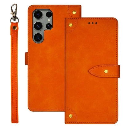 IDEWEI For Samsung Galaxy S24 Ultra PU Leather Phone Case with Card Holders Stand Function