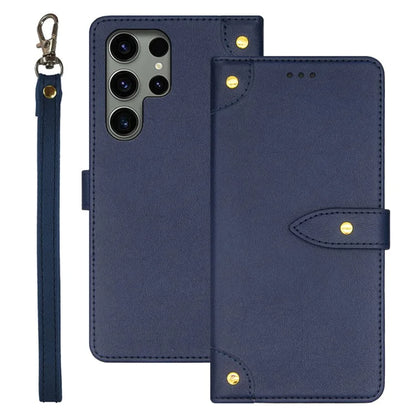 IDEWEI For Samsung Galaxy S24 Ultra PU Leather Phone Case with Card Holders Stand Function