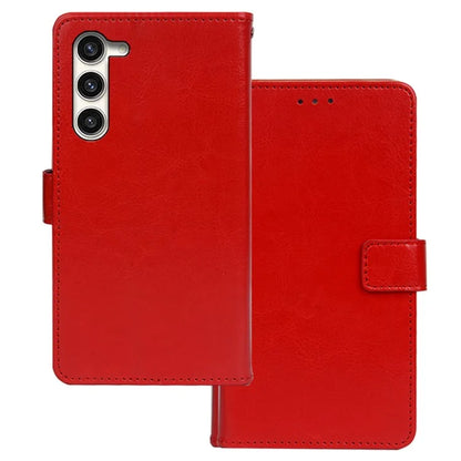 IDEWEI For Samsung Galaxy S24 Crazy Horse Texture Leather Case Wallet Phone Cover