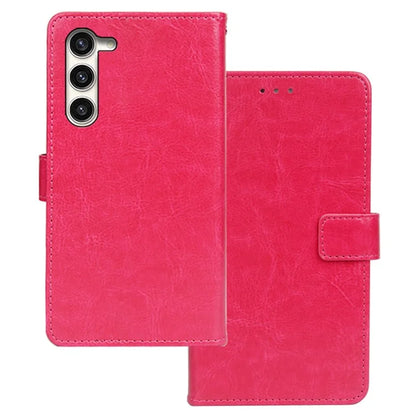 IDEWEI For Samsung Galaxy S24 Crazy Horse Texture Leather Case Wallet Phone Cover