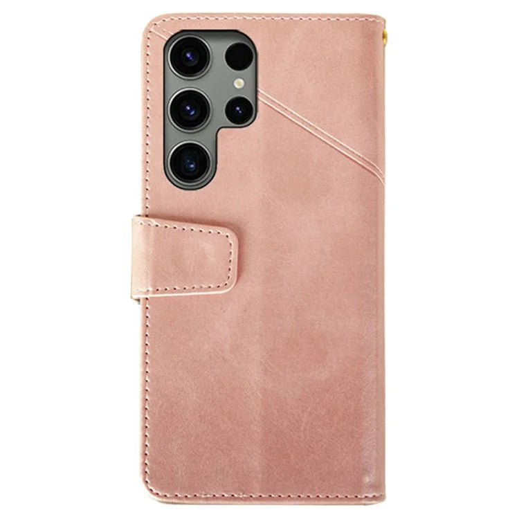 IDEWEI For Samsung Galaxy S24 Ultra Wallet Case Leather Phone Cover Card Holder