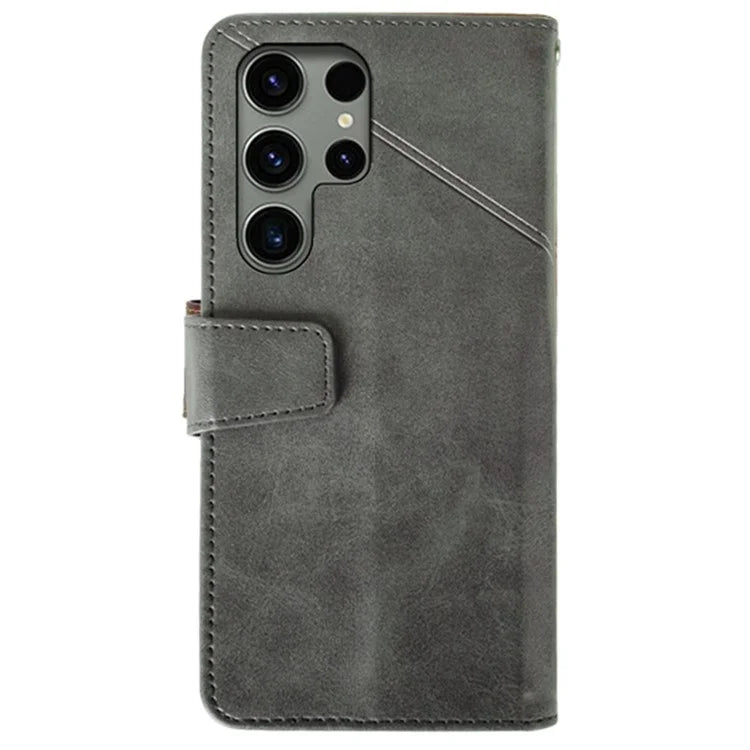 IDEWEI For Samsung Galaxy S24 Ultra Wallet Case Leather Phone Cover Card Holder