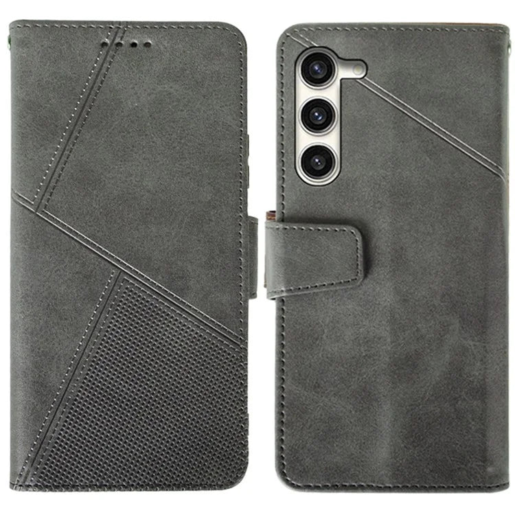 IDEWEI For Samsung Galaxy S24+ Calf Texture Leather Case Wallet Phone Cover