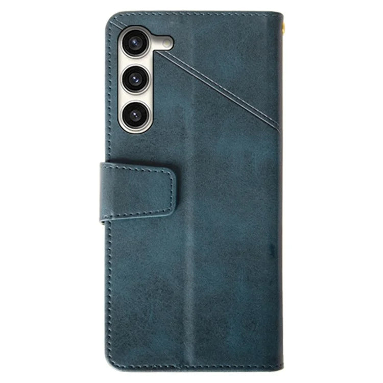 IDEWEI For Samsung Galaxy S24+ Calf Texture Leather Case Wallet Phone Cover