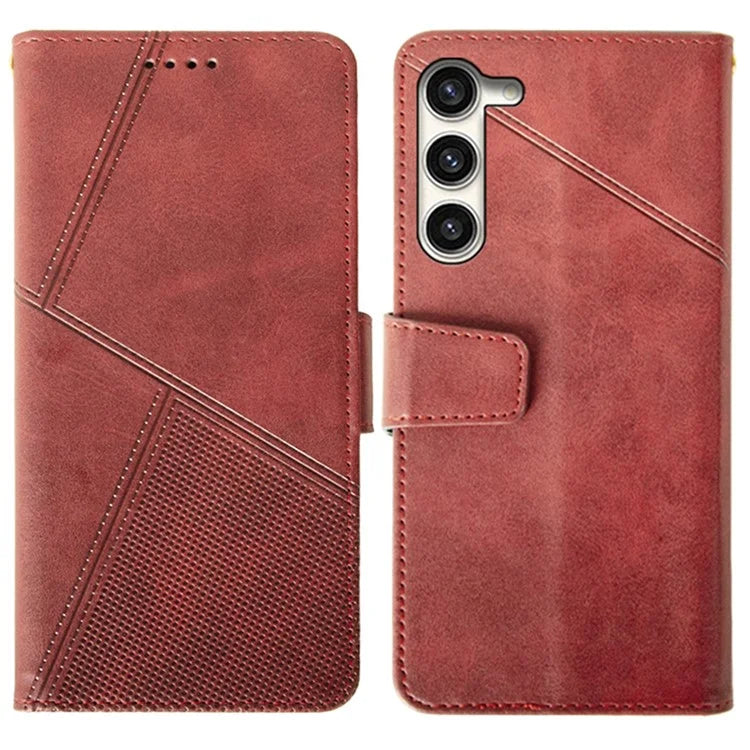 IDEWEI For Samsung Galaxy S24+ Calf Texture Leather Case Wallet Phone Cover