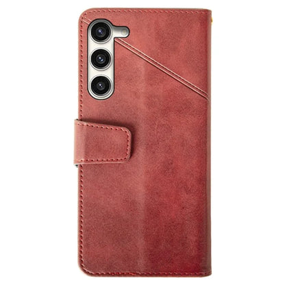 IDEWEI For Samsung Galaxy S24+ Calf Texture Leather Case Wallet Phone Cover