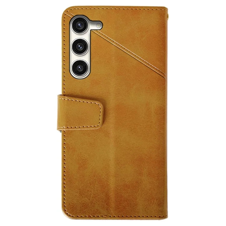 IDEWEI For Samsung Galaxy S24+ Calf Texture Leather Case Wallet Phone Cover