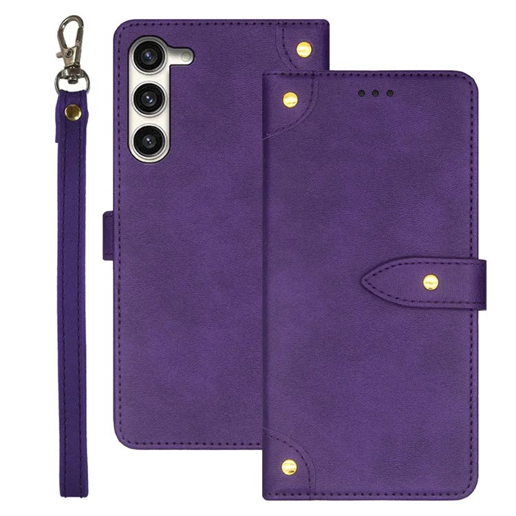 IDEWEI For Samsung Galaxy S24 Leather Case with Card Holder Phone Cover