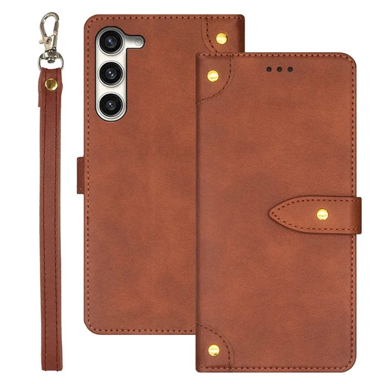 IDEWEI For Samsung Galaxy S24 Leather Case with Card Holder Phone Cover