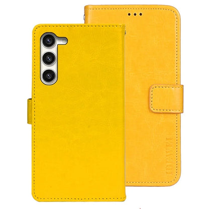 IDEWEI For Samsung Galaxy S24+ Wallet Phone Case Crazy Horse Flip Leather Cover