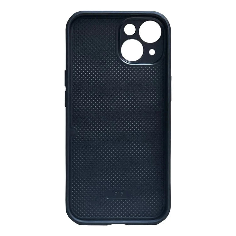 For iPhone 15 Phone Cover Splicing Color Down Jacket Shockproof Back Case
