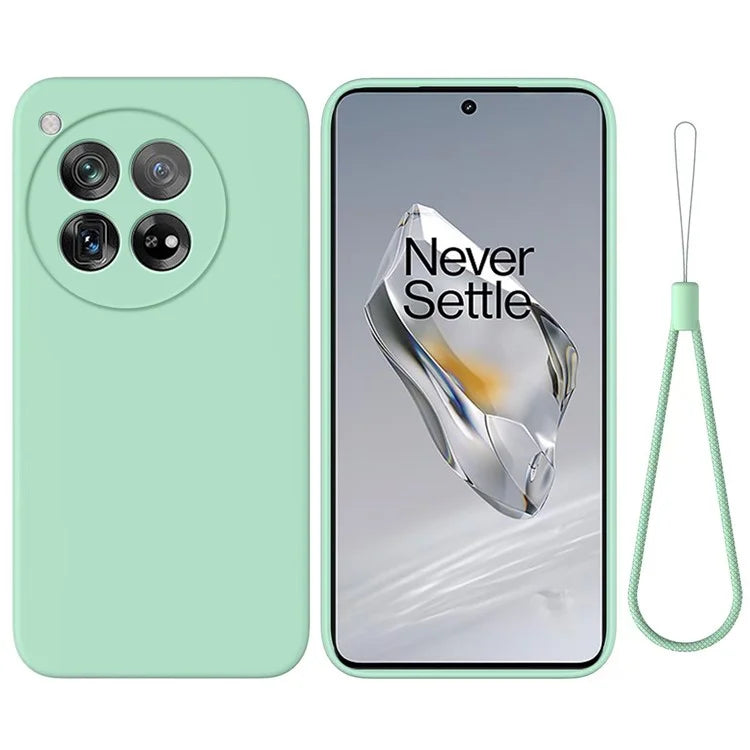 For OnePlus 12 5G Liquid Silicone Phone Case with Soft Anti-Scratch Lining