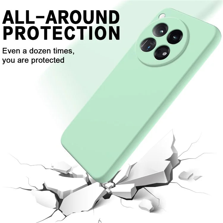 For OnePlus 12 5G Liquid Silicone Phone Case with Soft Anti-Scratch Lining