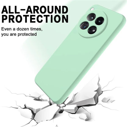 For OnePlus 12 5G Liquid Silicone Phone Case with Soft Anti-Scratch Lining