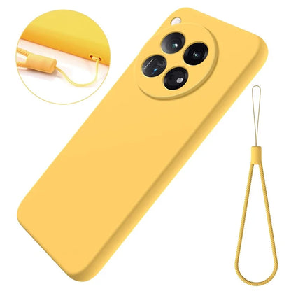 For OnePlus 12 5G Liquid Silicone Phone Case with Soft Anti-Scratch Lining