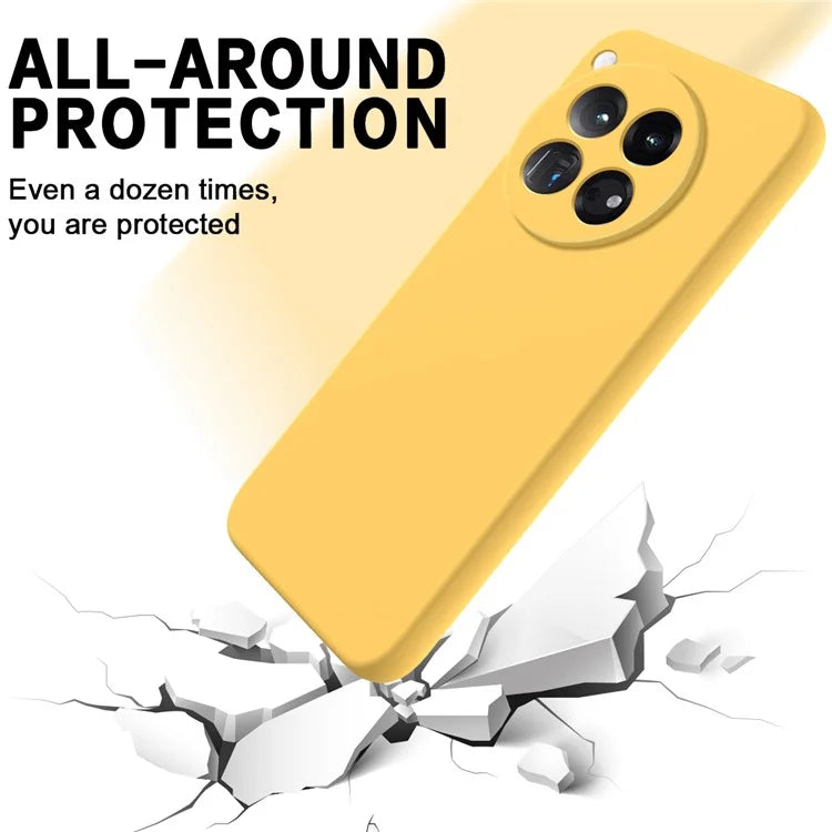 For OnePlus 12 5G Liquid Silicone Phone Case with Soft Anti-Scratch Lining