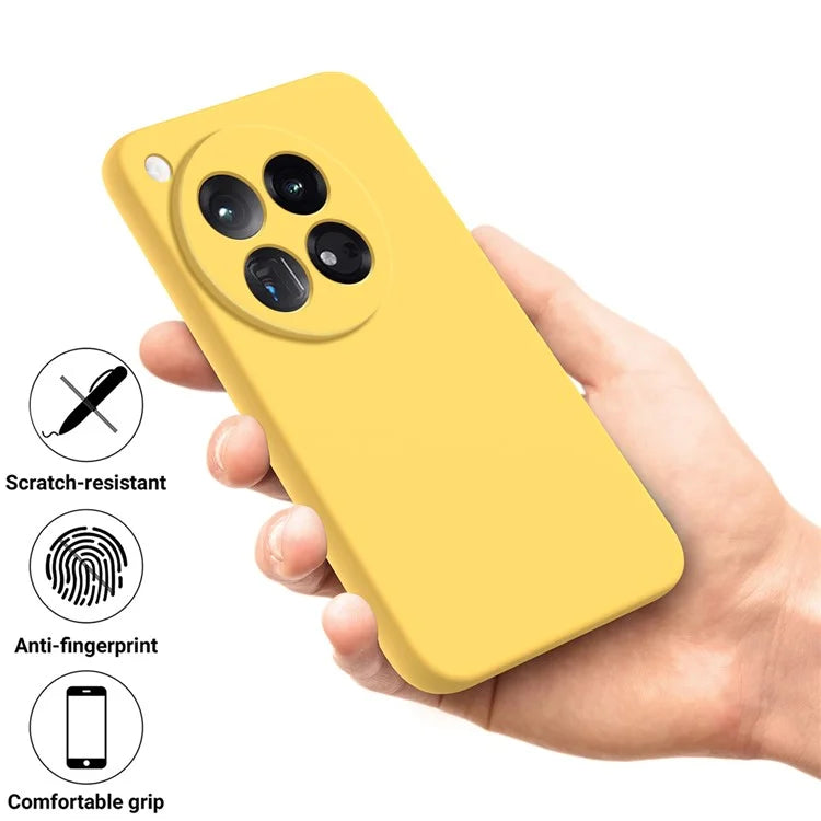 For OnePlus 12 5G Liquid Silicone Phone Case with Soft Anti-Scratch Lining