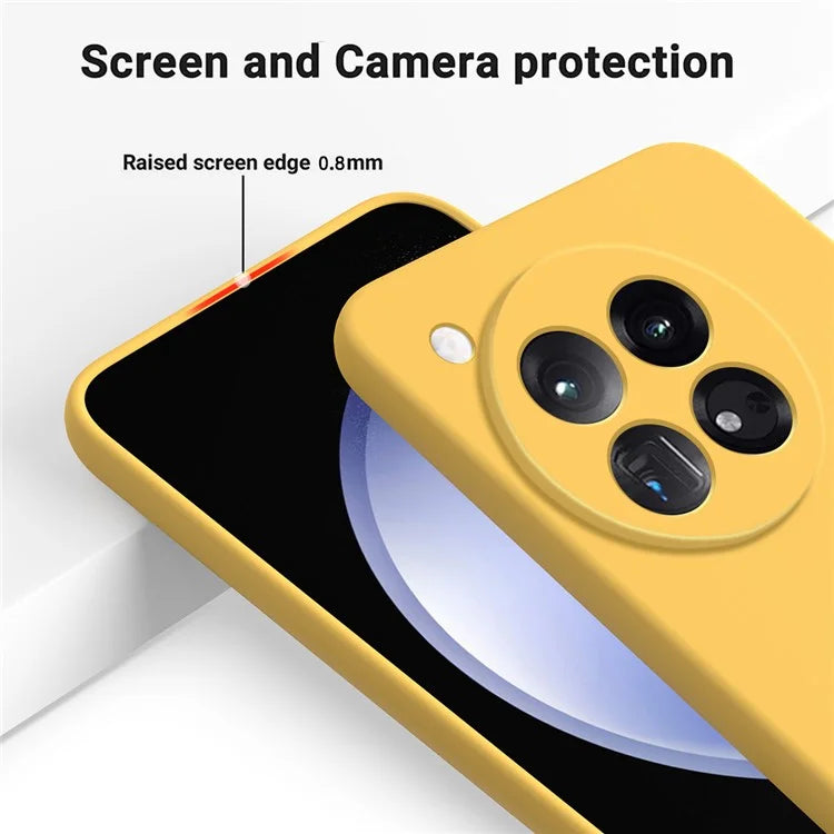 For OnePlus 12 5G Liquid Silicone Phone Case with Soft Anti-Scratch Lining