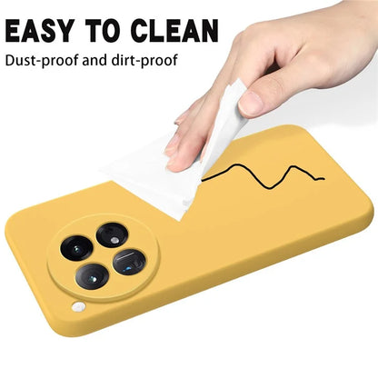For OnePlus 12 5G Liquid Silicone Phone Case with Soft Anti-Scratch Lining