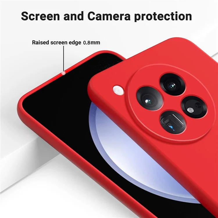 For OnePlus 12 5G Liquid Silicone Phone Case with Soft Anti-Scratch Lining