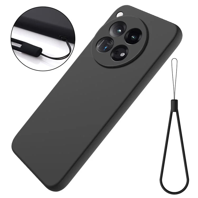For OnePlus 12 5G Liquid Silicone Phone Case with Soft Anti-Scratch Lining