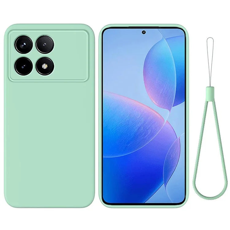 For Xiaomi Redmi K70 5G / K70 Pro 5G Liquid Silicone Phone Case Fiber Lining Cushion Texture Cover