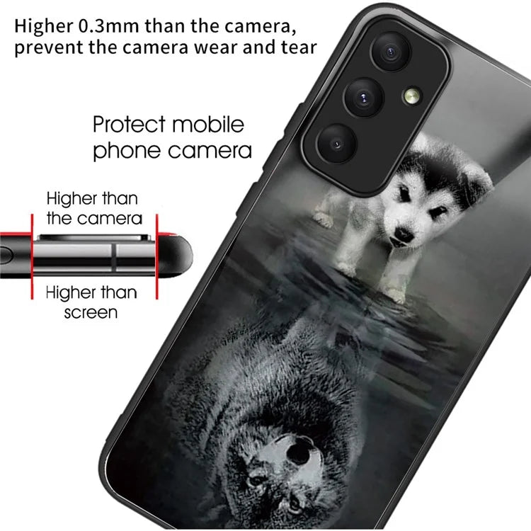 For Samsung Galaxy A35 5G Tempered Glass Case Phone Cover Drop Protection