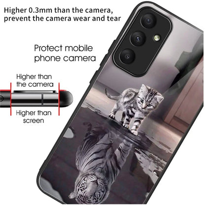 For Samsung Galaxy A35 5G Tempered Glass Case Phone Cover Drop Protection