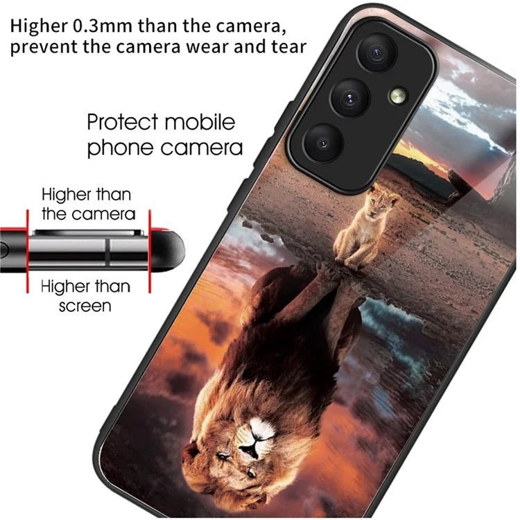For Samsung Galaxy A35 5G Tempered Glass Case Phone Cover Drop Protection
