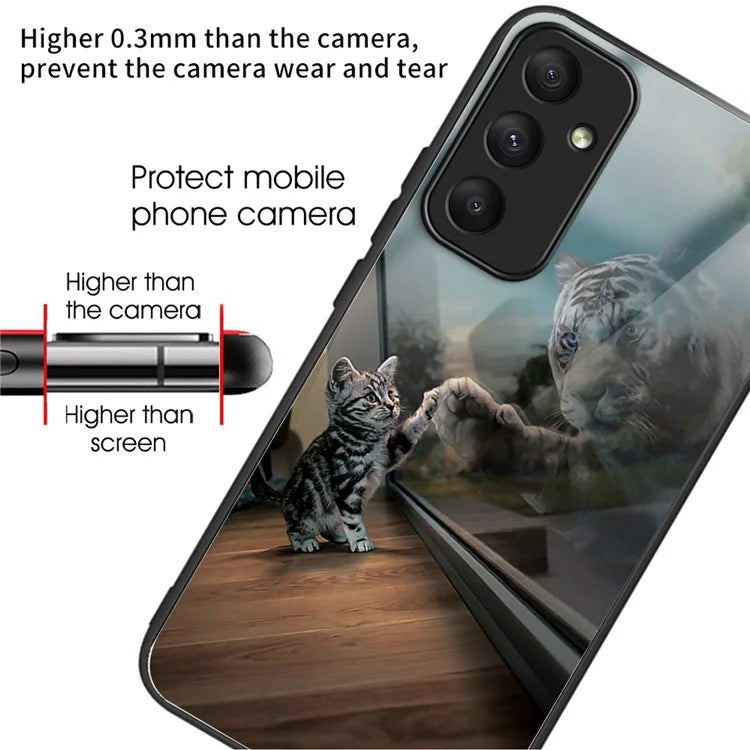 For Samsung Galaxy A35 5G Tempered Glass Case Phone Cover Drop Protection