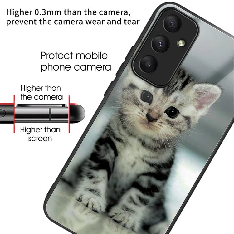 For Samsung Galaxy A35 5G Tempered Glass Case Phone Cover Drop Protection