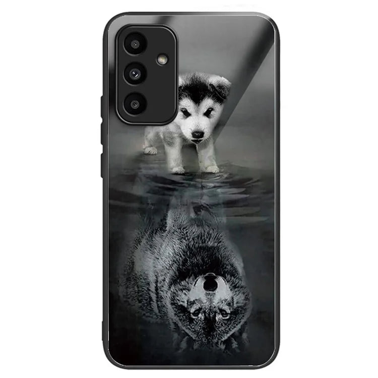 For Samsung Galaxy A15 4G / 5G Phone Case Pattern Printing Tempered Glass Cover