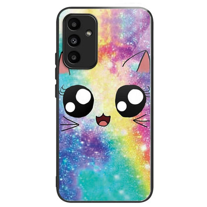 For Samsung Galaxy A15 4G / 5G Phone Case Pattern Printing Tempered Glass Cover