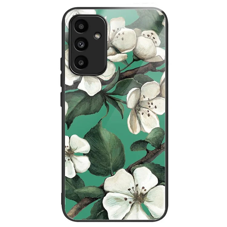 For Samsung Galaxy A15 4G / 5G Phone Case Pattern Printing Tempered Glass Cover