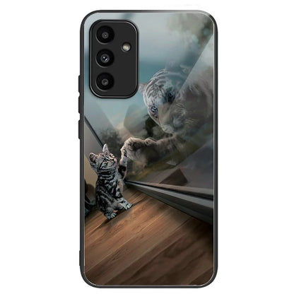 For Samsung Galaxy A15 4G / 5G Phone Case Pattern Printing Tempered Glass Cover