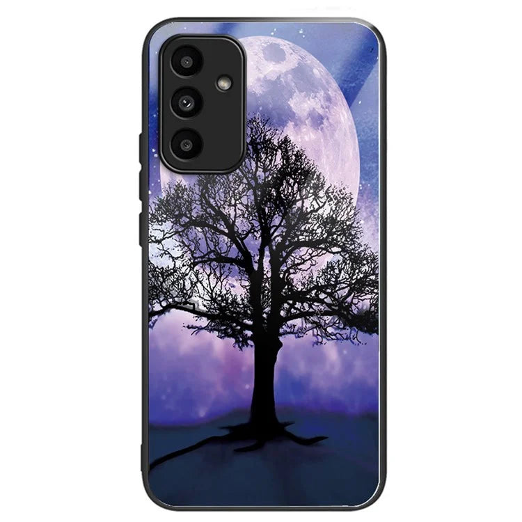 For Samsung Galaxy A15 4G / 5G Phone Case Pattern Printing Tempered Glass Cover