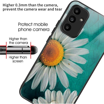 For Samsung Galaxy A15 4G / 5G Phone Case Pattern Printing Tempered Glass Cover
