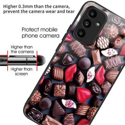 For Samsung Galaxy A15 4G / 5G Phone Case Pattern Printing Tempered Glass Cover