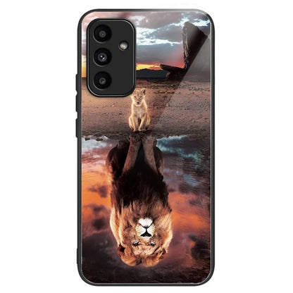 For Samsung Galaxy A15 4G / 5G Phone Case Pattern Printing Tempered Glass Cover