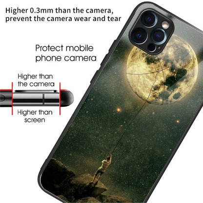 For iPhone 15 Pro Max Phone Case Pattern Printing Drop-proof Phone Cover