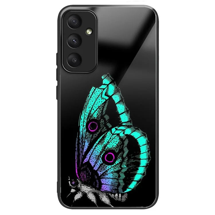 For Samsung Galaxy A55 5G Tempered Glass Pattern Printing Case Phone Cover