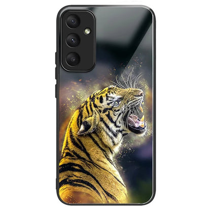 For Samsung Galaxy A55 5G Tempered Glass Pattern Printing Case Phone Cover