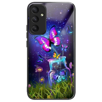For Samsung Galaxy A34 5G Cell Phone Case TPU+Tempered Glass Cover with Pattern Printing