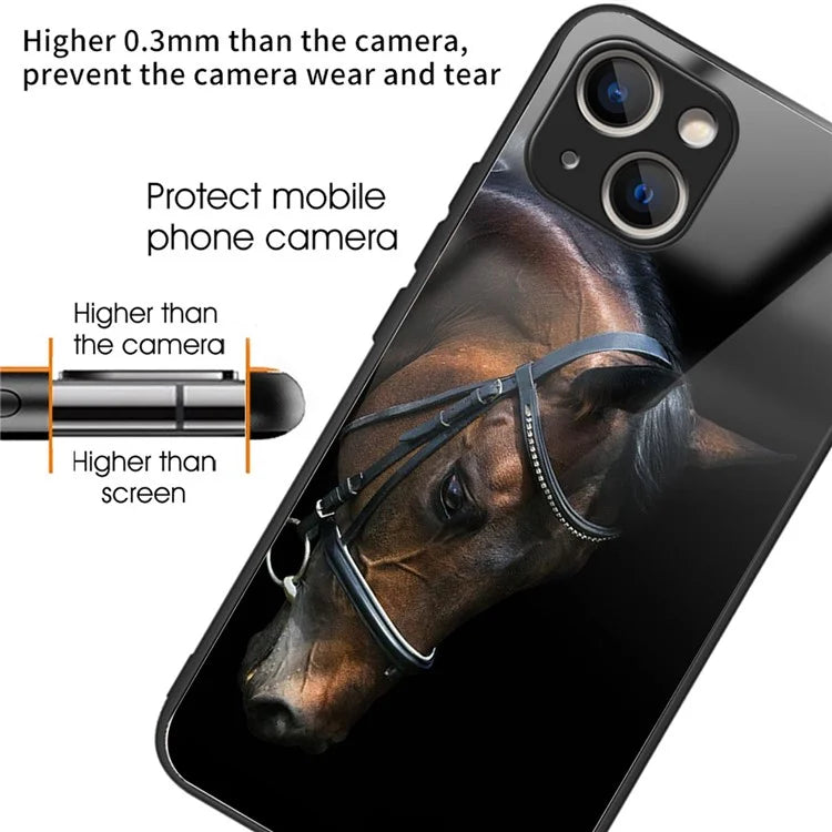 For iPhone 15 Plus Case Drop-resistant Pattern Printing Design Cell Phone Shell Head