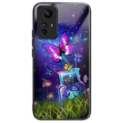 For Xiaomi Redmi Note 12S 4G Case Drop-resistant TPU Frame Tempered Glass Back Shell
