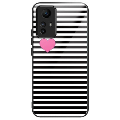 For Xiaomi Redmi Note 12S 4G Case Drop-resistant TPU Frame Tempered Glass Back Shell