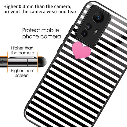 For Xiaomi Redmi Note 12S 4G Case Drop-resistant TPU Frame Tempered Glass Back Shell