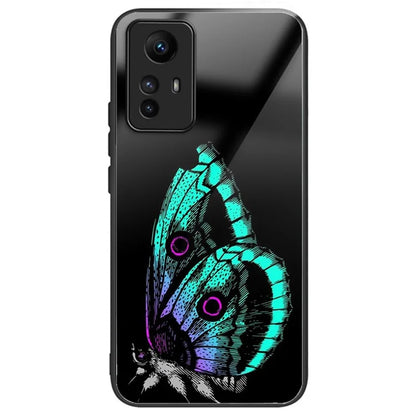 For Xiaomi Redmi Note 12S 4G Case Drop-resistant TPU Frame Tempered Glass Back Shell