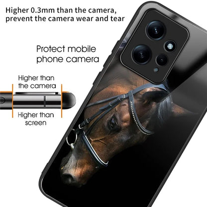 Pattern Printing Case for Xiaomi Redmi Note 12 4G Shell TPU+Tempered Glass Phone Protector