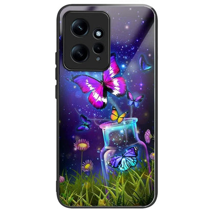 Pattern Printing Case for Xiaomi Redmi Note 12 4G Shell TPU+Tempered Glass Phone Protector